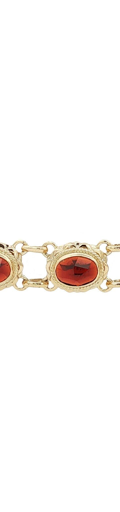Vintage 14K Gold Bracelet with Garnet